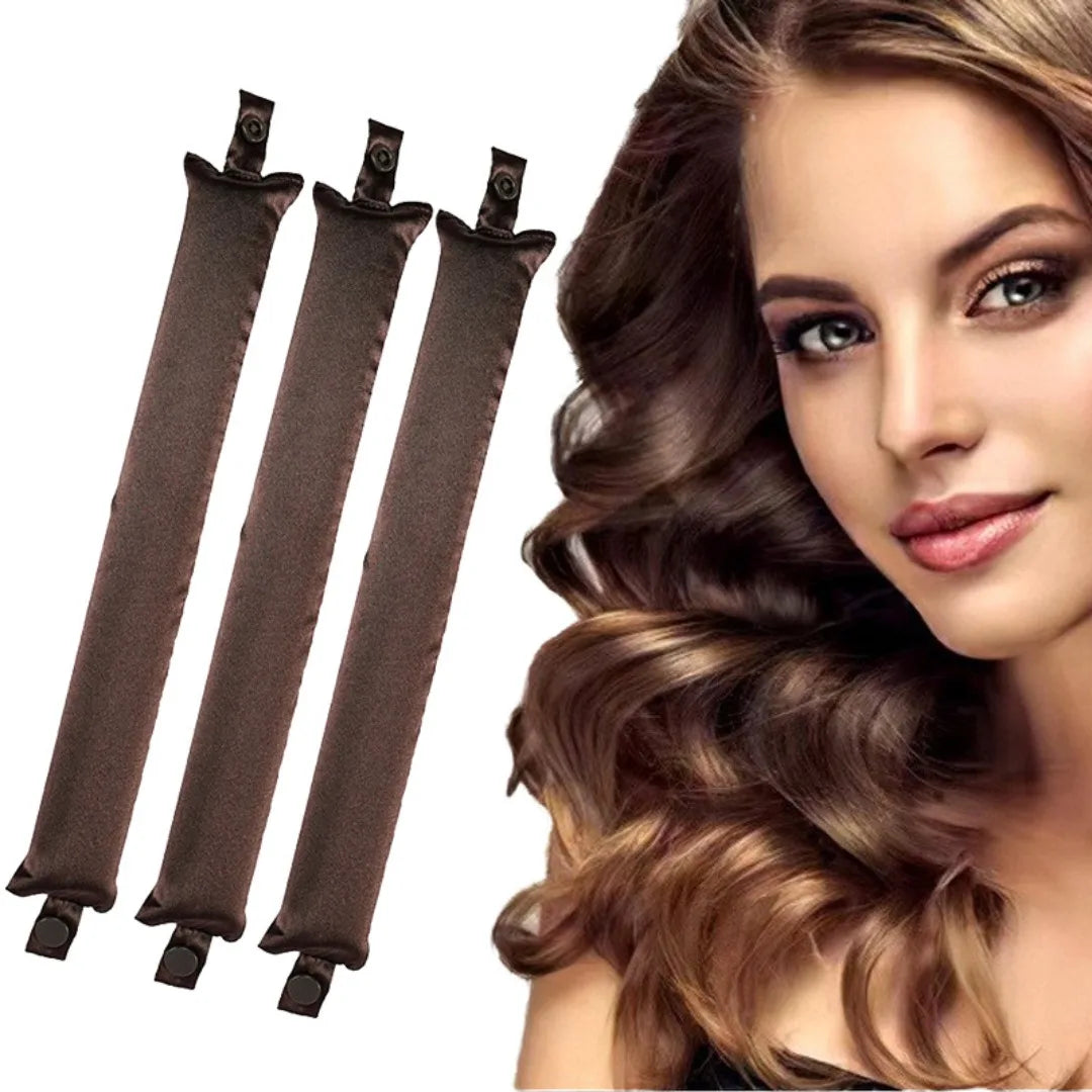 Faixa de cabelo com modelador de cachos sem calor
