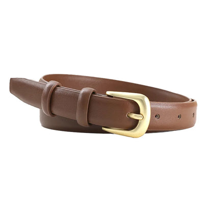 Cinto feminino da moda com fivela de pino
